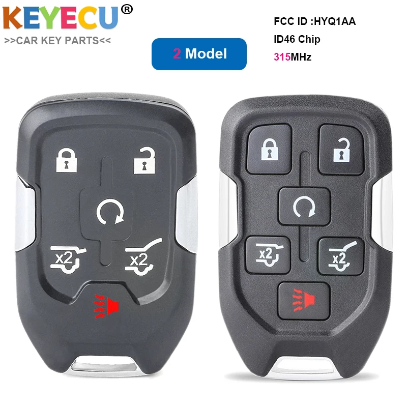 Дистанционный ключ KEYECU Smart Prox для автомобиля GMC Yukon Tahoe пригородной местности 2015 2016