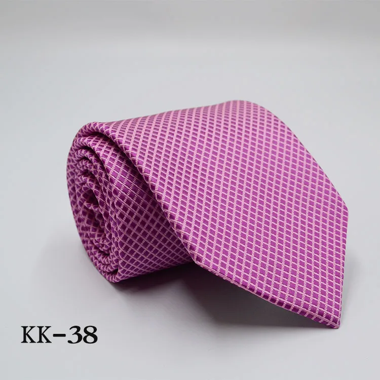 KK-38 Новинка, мужской галстук, золотой, темно-синий, в полоску, шелк, галстук, жаккард, вечерние, свадебные, тканые, модные, дизайнерские, галстук для мужчин - Цвет: KK-38