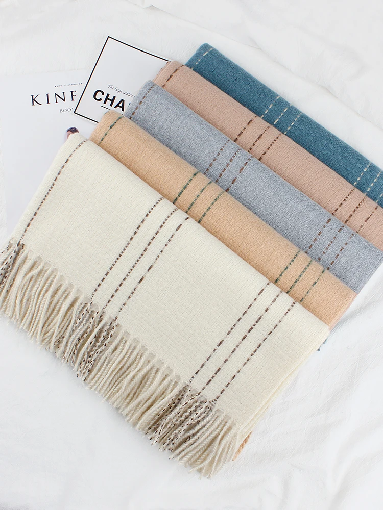 

Bran women Scarf winter versatile leisure shawl girl student version net red thickened warm dual-purpose Bib autumn winter scarf