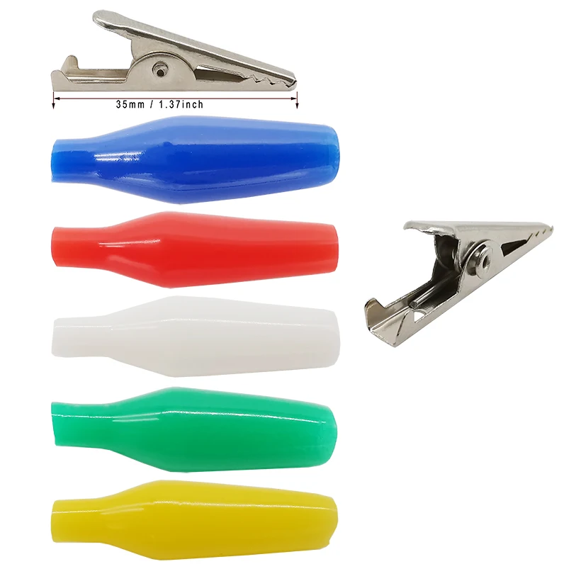 Электрический тестовый зажим 35 мм с защитной изоляцией 6 цветов|Щипковые зажимы| |