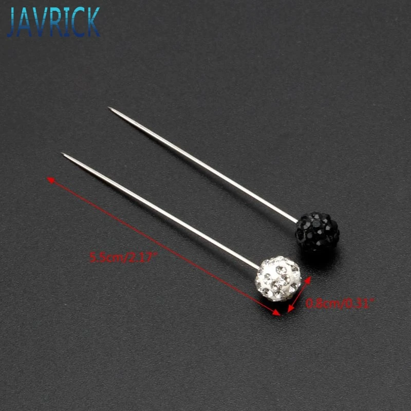 30 шт. мусульманский хиджаб защитный шарф булавки стразы брошь из шариков прямая