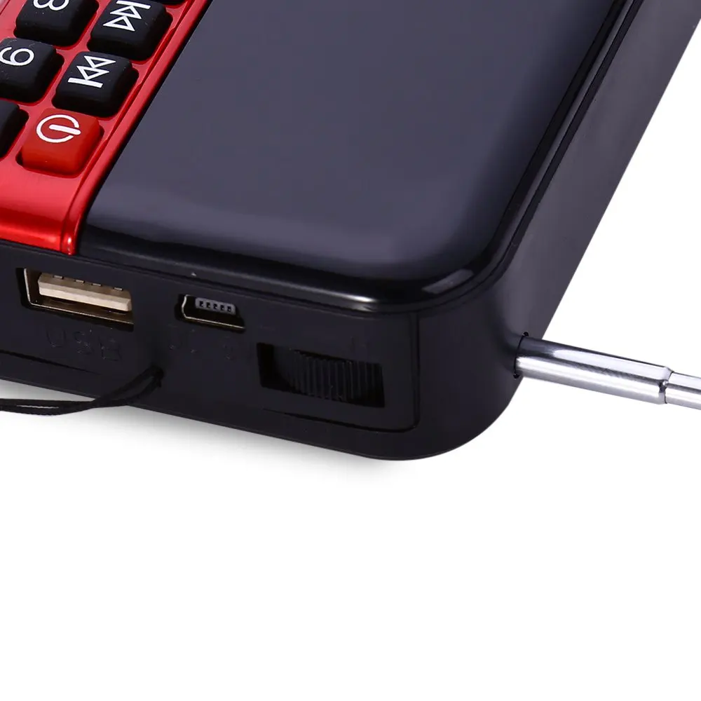 Цифровой будильник светодиодный дисплей радио музыка MP3 колонка дорожная