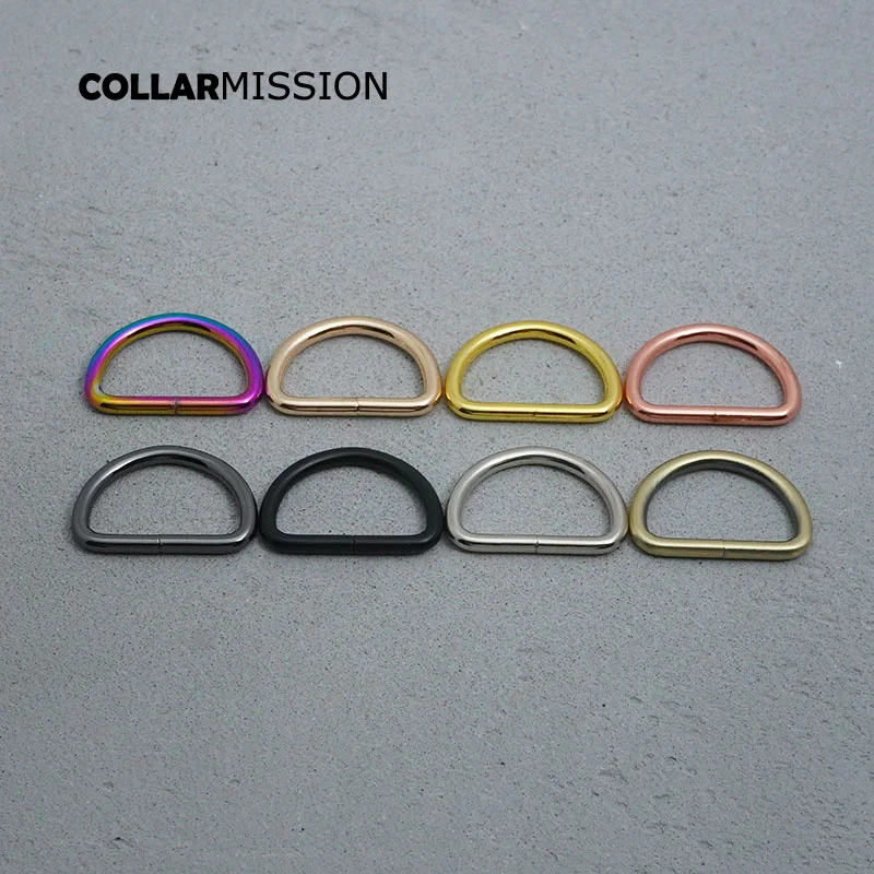 10pcs/lot Nickel plated D-Rings 30mm webbing strapping bags garment accessory retailing non welded metal flat Dee ring 8 kinds