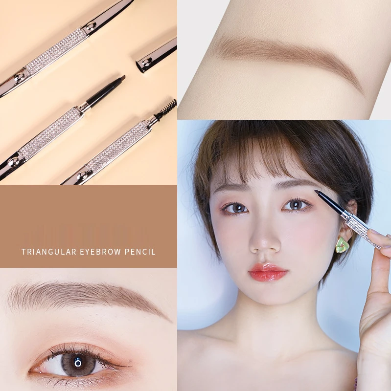 

HOJO 3Colors Eyebrow Pencil Natural Long Lasting Paint Tattoo Eyebrows Pen Waterproof Black Brown Eye Brow Eye Makeup Beauty Set