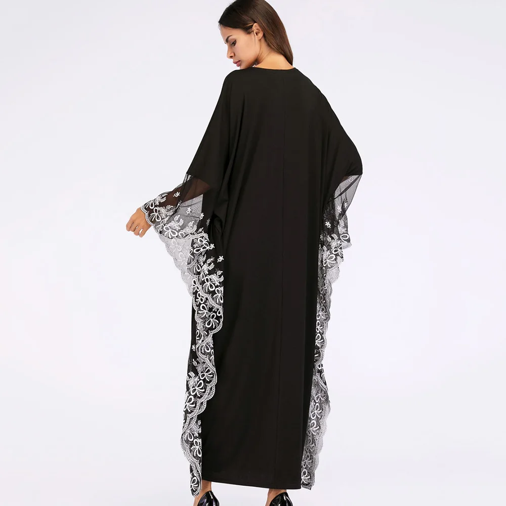 Женское мусульманское длинное платье Abaya турецкое кимоно в Дубае модные вечерние