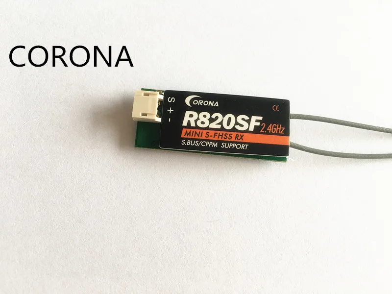 Receptor Sbus CORONA R820SF 2,4 GHz S-FHSS/FHSS RX Compatible con T4YF T6J T6K T8J T10J 12FG T14SG T18MZ Mini Micro FPV RC Drone-1