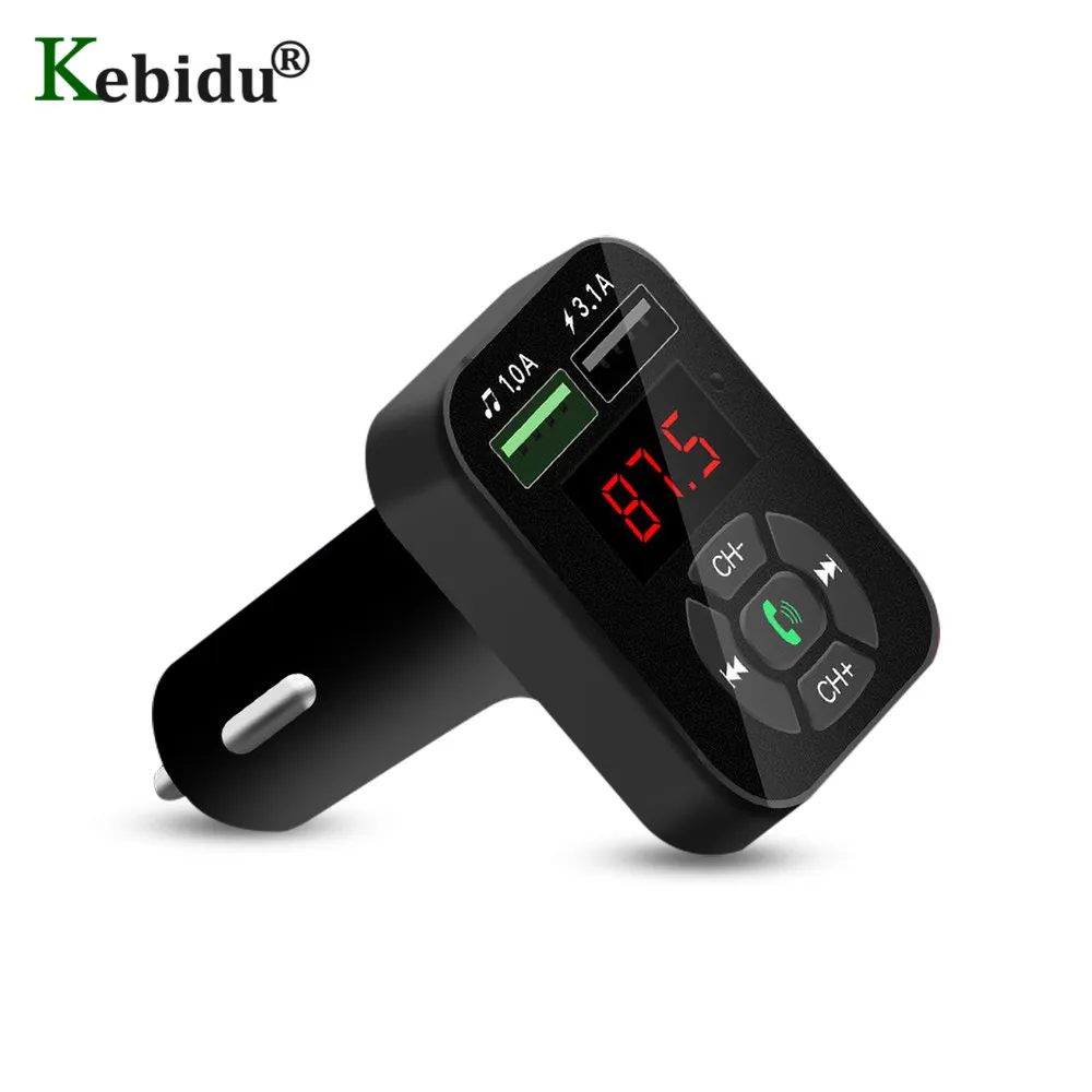 USB Car Charger 3.1A Quick Charge Bluetooth Handsfree Kit FM Transmitter Aux Modulator Audio MP3 Player Adapter | Мобильные телефоны