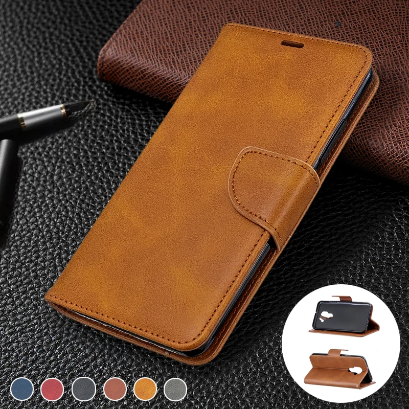 

Xiaomi Mi CC9 Pro Note 10 Pro Solid color Flip phone case with card holder Strap