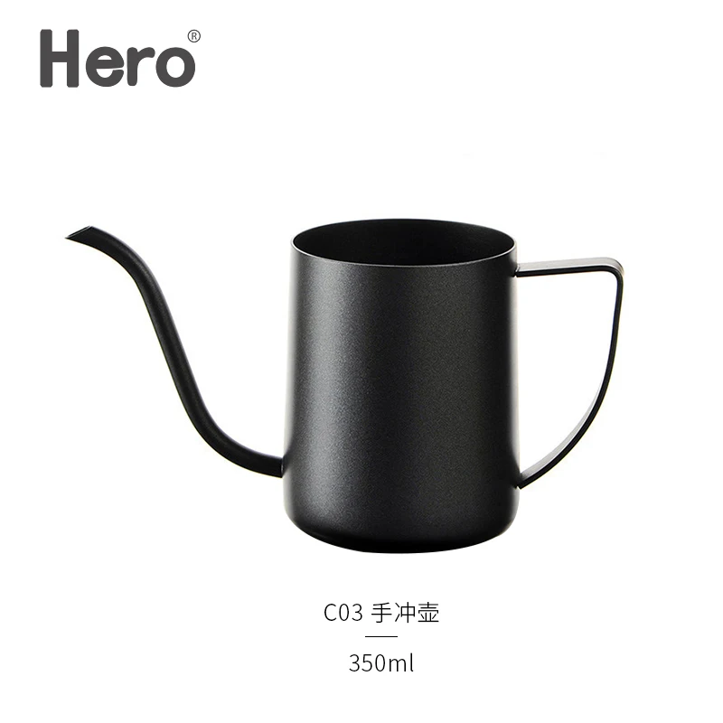 

Stainless Steel Coffee Pot Kettle Pour Over Hand Punch Gooseneck Drip Long Spout Coffee Pot Home Bule De Cafe Coffeeware DG50CP