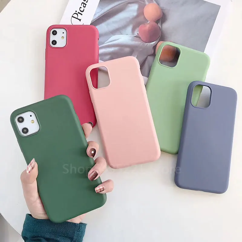 Чехол ярких цветов для iPhone 11 Pro Max XS XR X 7 8 + 6 6S Plus задняя крышка Funda Caps Etui телефона