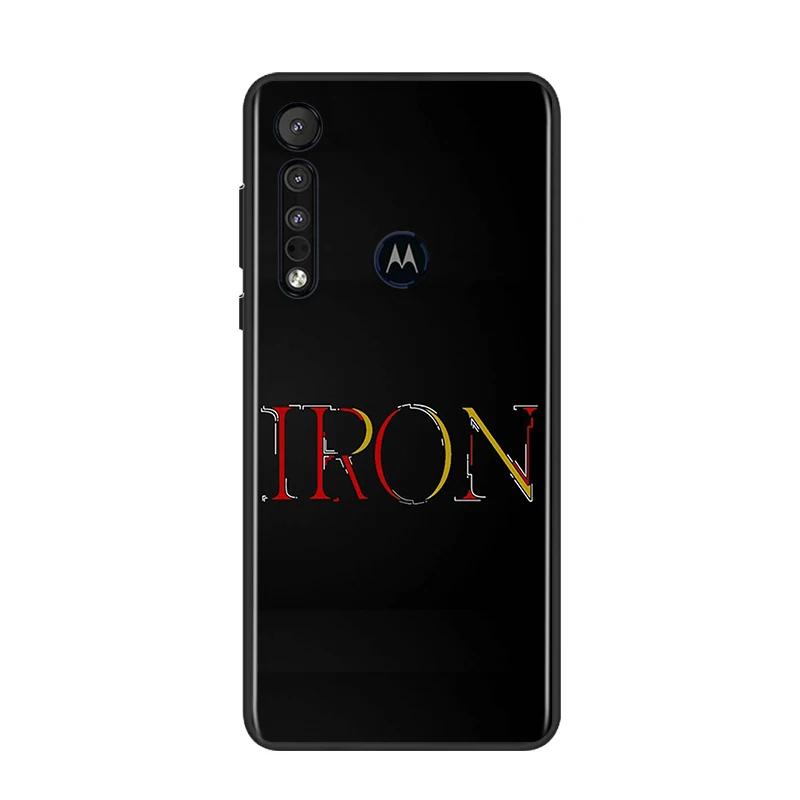 

Iron Man Iron Heart For Motorola G9 G8 G Edge One E7 E6 Power Lite Marco Hyper Fusion Plus Play Black Phone Case