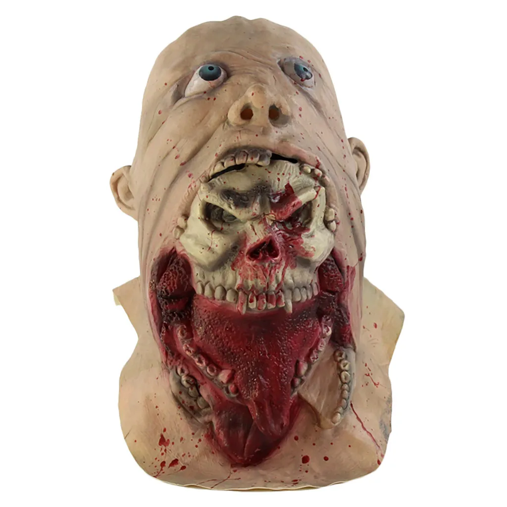 Маски для Хэллоуина забавные страшные дьявол реквизит в виде зомби наряд