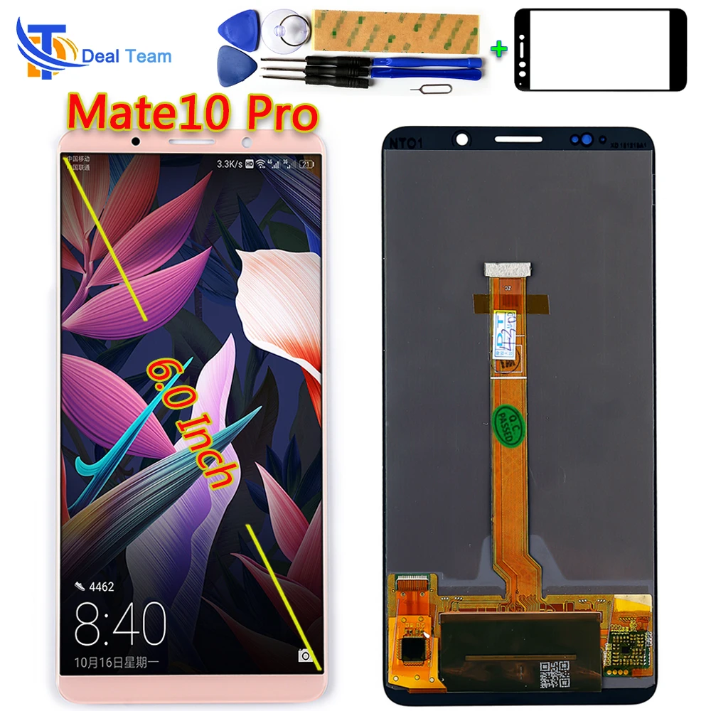 ЖК дисплей для Huawei Mate 10 Pro 6 0 дюйма 2160 х1080 сенсорный экран дигитайзер в сборе с