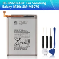 phone battery eb bm207aby for samsung galaxy m30s m3070 m21 m31 m215 project baikal 6000mah