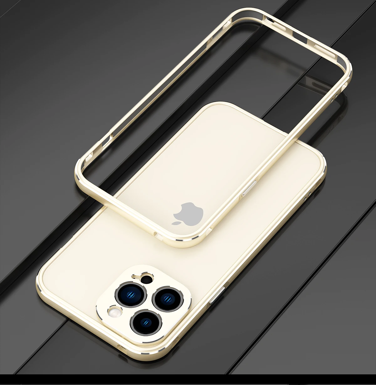

2022 Original Luxury Aluminum Bumper Metal Frame Camera Lens Phone Case for Iphone 13 12 11 Pro Max Mini Cover