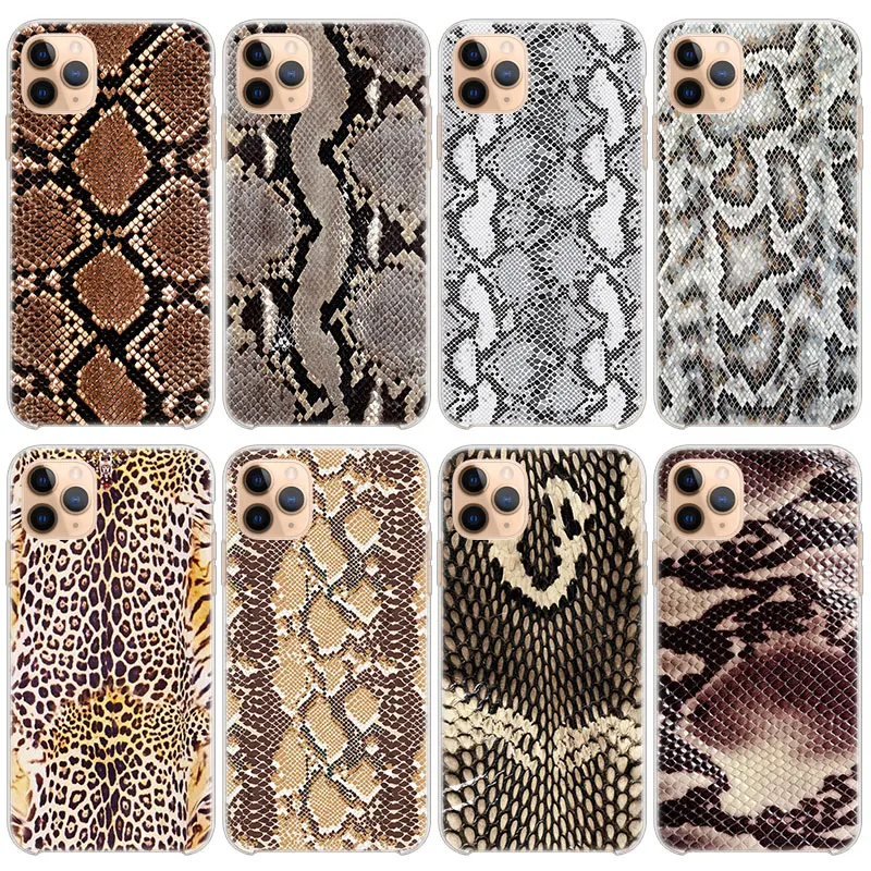 Змеиной кожи питона Текстура силиконовый чехол для мобильного телефона Apple iPhone 12
