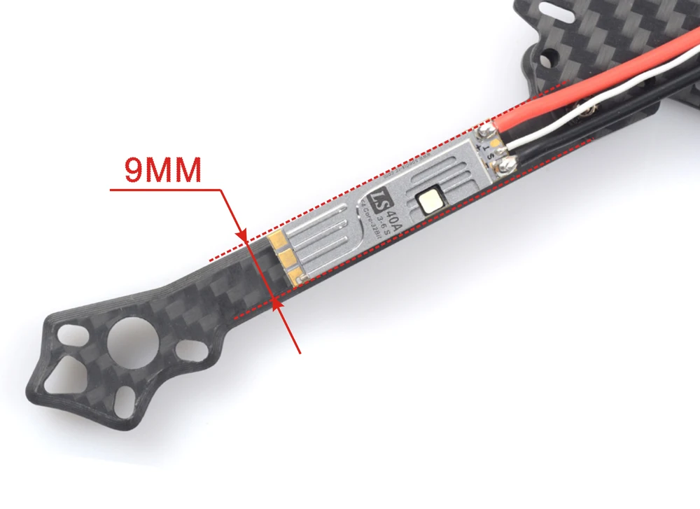 Spedx LS40 Slim 40A 3 6S Blheli_32 M4 32bit F4 Core бесщеточный ESC с RGB светодиодный для