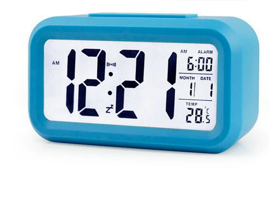 

LED Digital Alarm Clock Electronic Digital Alarm Screen Desktop Clock For Home Office Backlight Snooze Data Calendar Desk Clocks
