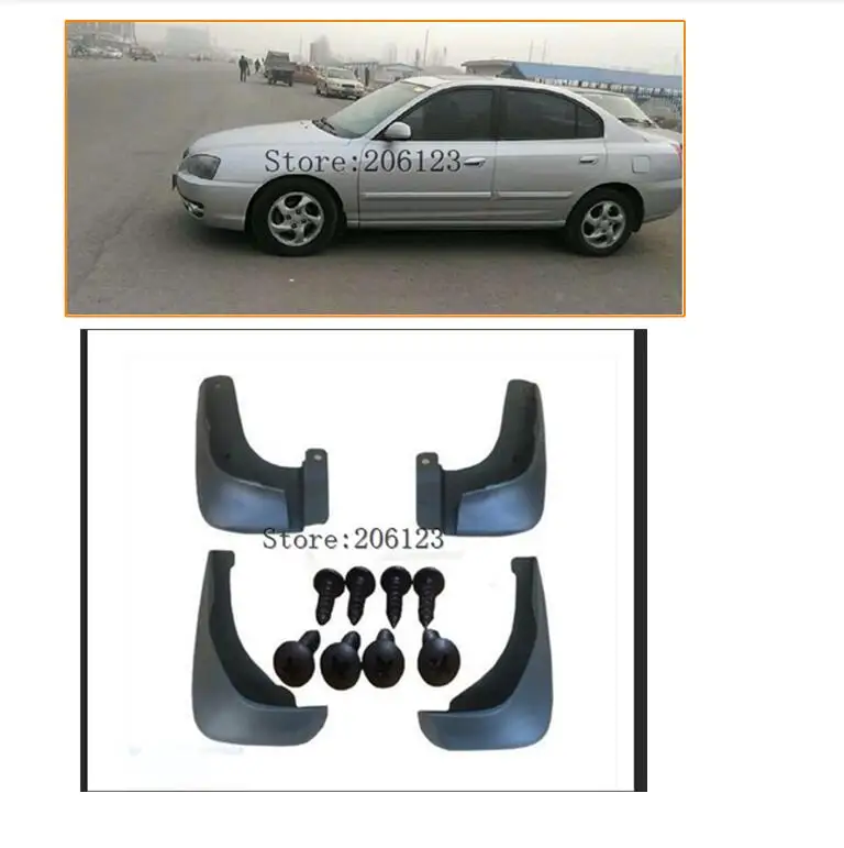 Аксессуары 4 шт./компл. FIT 2004 2005 2006 для HYUNDAI ELANTRA XD Брызговики с грязевым клапаном