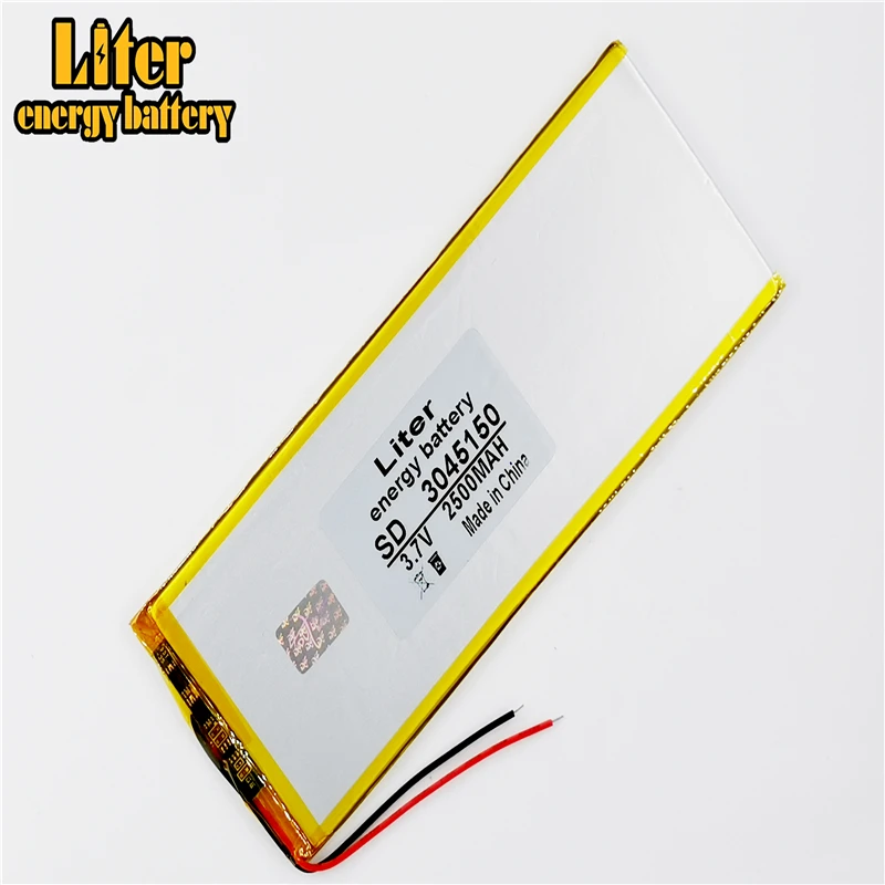 3045150 PLIB 3 7 V 2500mAH (полимерный литий ионный/литий ионный аккумулятор) для планшетных