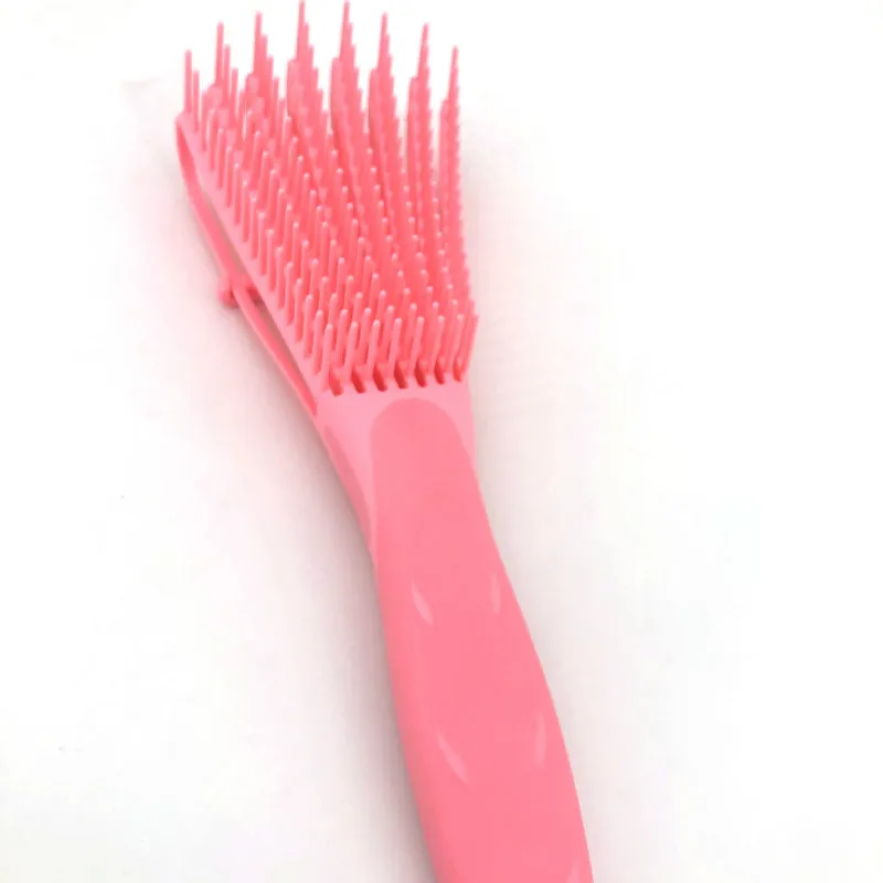 Pink Мятно-зеленая/Розовая щетка для волос массажный гребень для кожи головы для женщин Detangle расческа для волос уход за здоровьем уменьшает усталость - Цвет: Pink