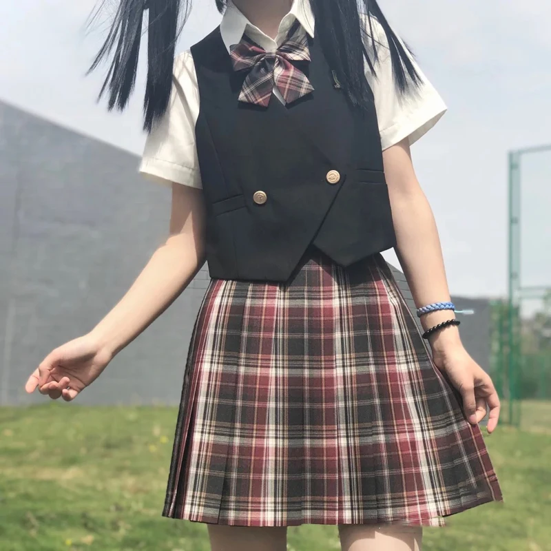 [Hei Yan] женские весенне-осенние жилеты жилет в Японской академии милый костюм для