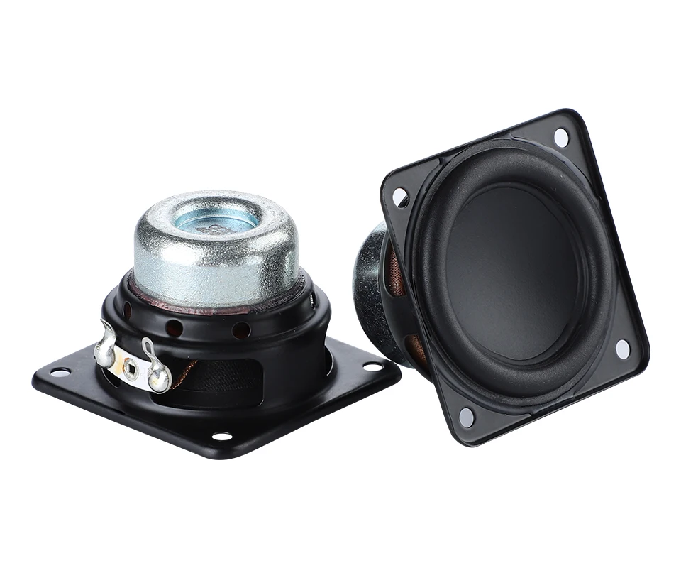 

48mm Full Range Speaker 4ohm 15W 2 inch Portable Bluetooth Speaker Replacement Hifi Home Theater Neodymium Rubber Edge Bass 2pcs