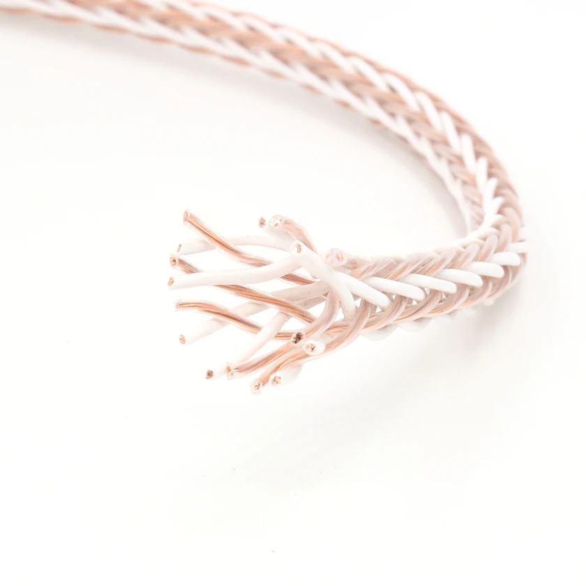 Высококачественный 8TC 7N OCC Чистый медный громкоговоритель объемный кабель Hi-End