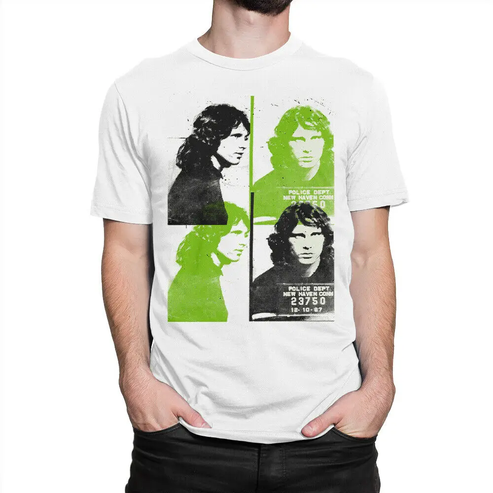 Винтажная Футболка The Doors футболка Jim Morrison arrester Mug Shot Rock |