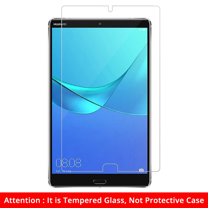 Чехол для huawei MediaPad M5 8,4 SHT-AL09/W09 Тонкий ретро складной Стенд PU кожаный чехол умный чехол для huawei M5 8,4 планшет Funda - Цвет: Glass Film(Not Case)