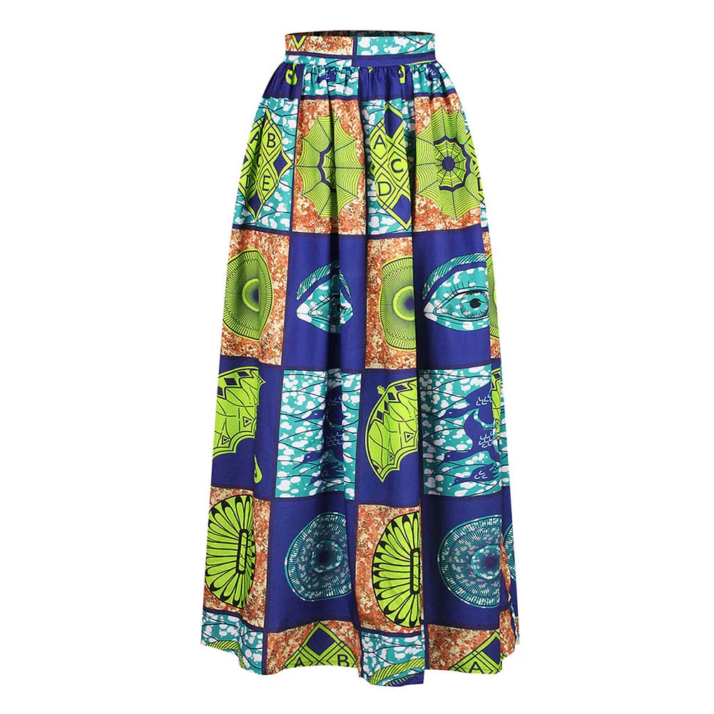 SUNGIFT Dashiki/Вечерние платья с открытыми плечами, разноцветное платье с принтом, африканская одежда для женщин, 2 предмета, 1 комплект, вечернее платье