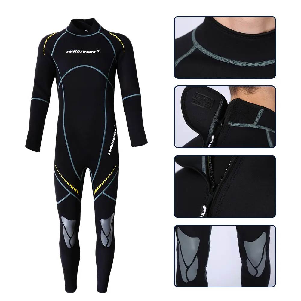 

Premium Neoprene Wetsuit 3mm Men Scuba Diving Thermal Winter Warm Wetsuits Full Suit Swimming Surfing Kayaking Equipment Black