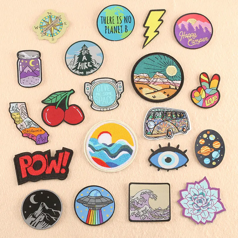 

Patch Stickers Embroidery Subsidy Clothing Accessories Shoes Hats Luggage Accessories Embroidery Cloth Stick Applique Stripe
