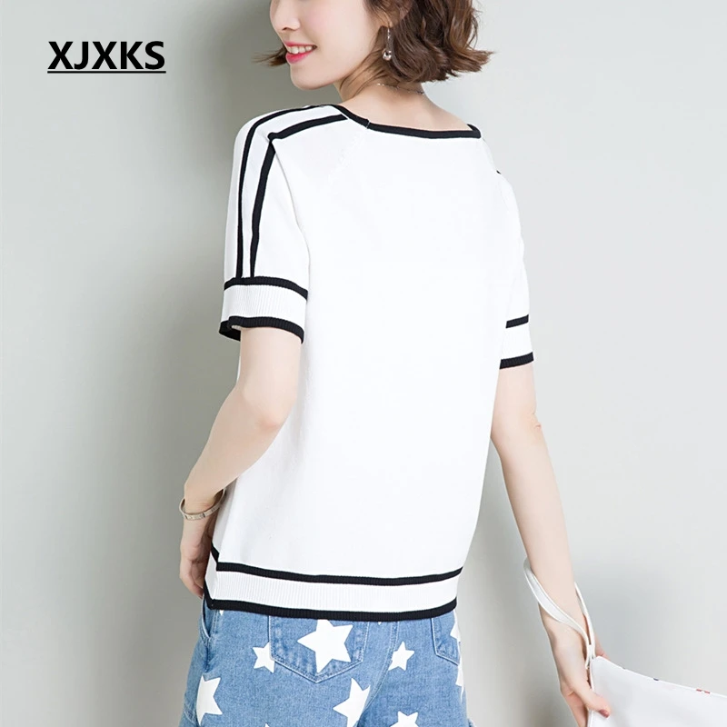 Женская футболка с коротким рукавом круглым вырезом и | одежда