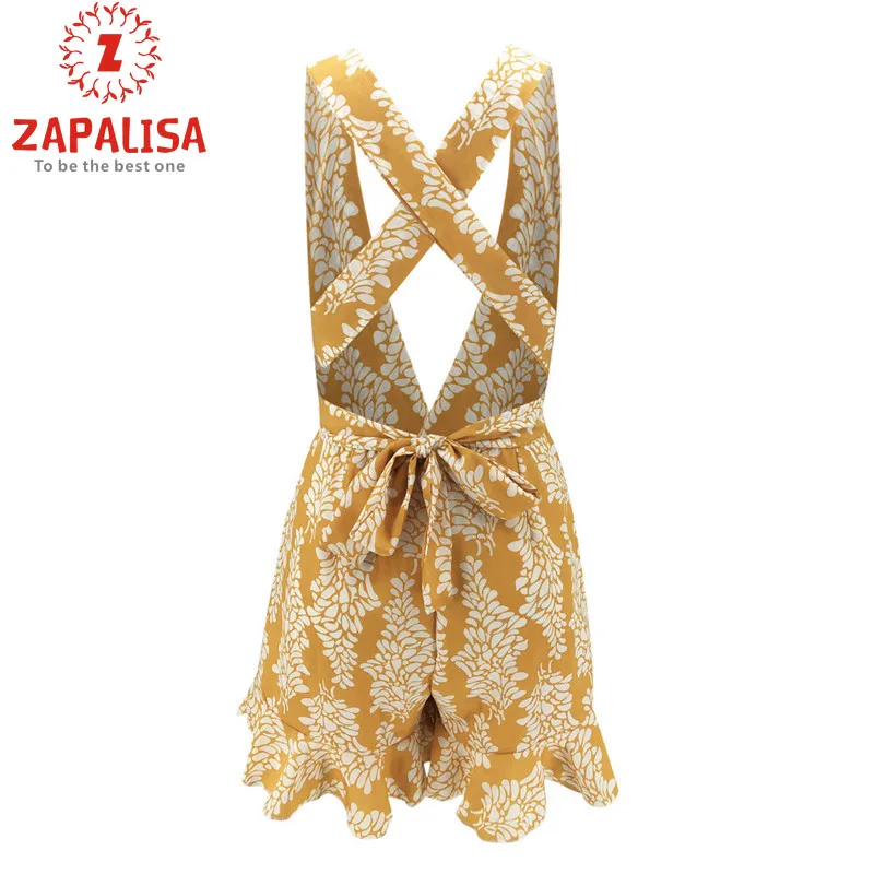 Сексуальный глубокий V образный вырез открытая спина трико комбинезон с лямкой