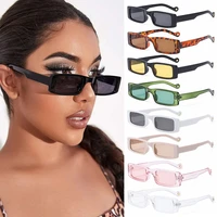 retro eyewear trendy uv protection sunglasses for women rectangle square sunglasses sun glasses