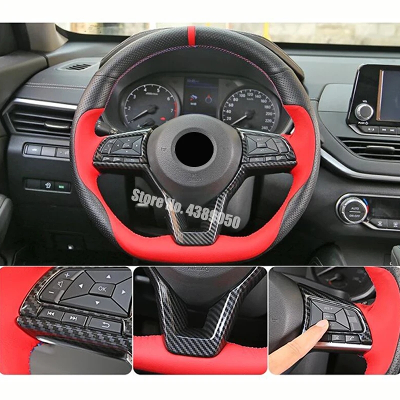 ABS матовое/углеродное волокно для Nissan Micra 2017 2018 2019 автомобильные аксессуары