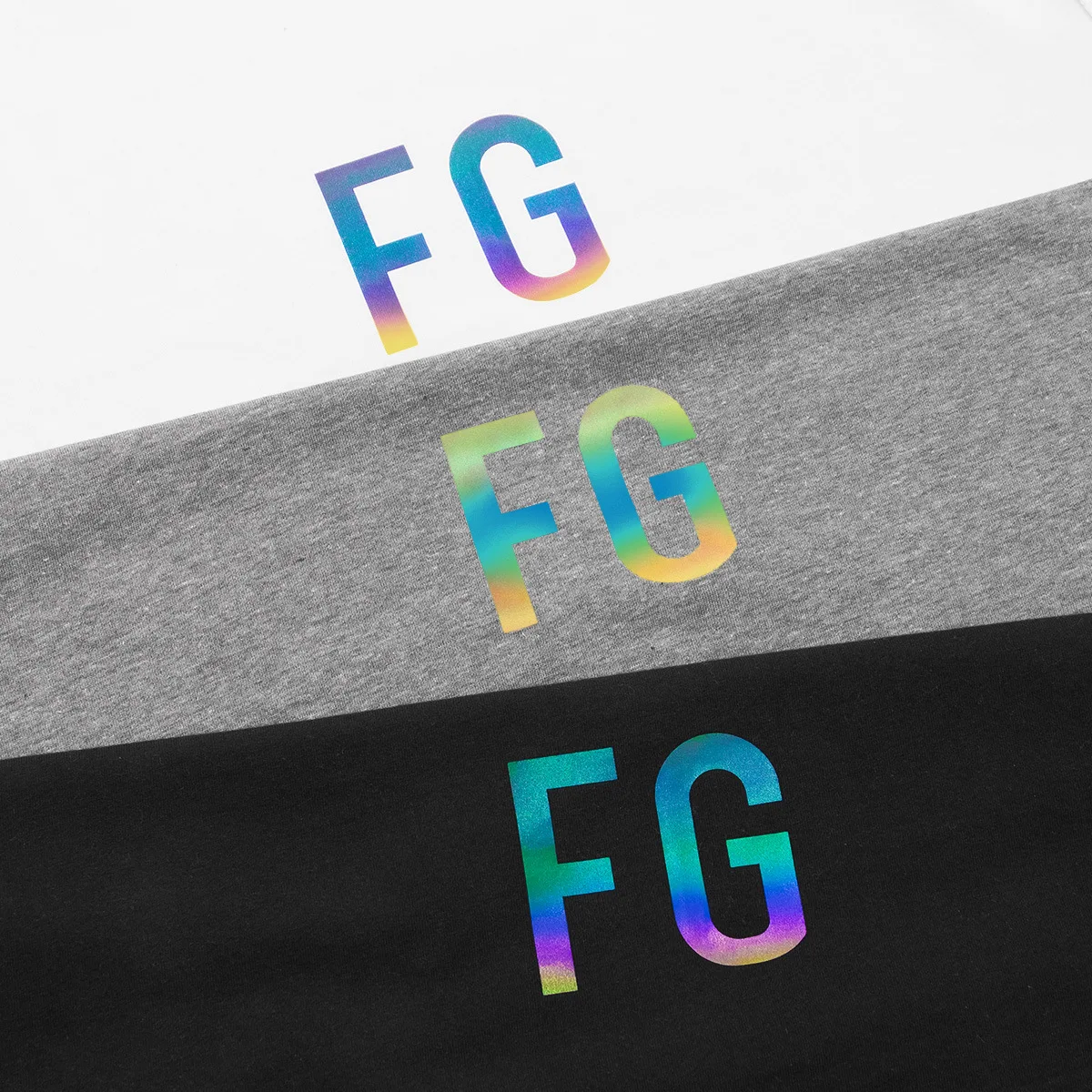 

3M Reflective FOG Essentials T-Shirt High street hip hop Lovers of Men and women short sleeves Tops&Tees FG colorful 1:1 TShirt