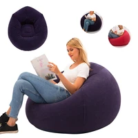 large inflatable sofa chair bean bag flocking pvc garden lounge beanbag outdoor furniture camping backpacking travl
