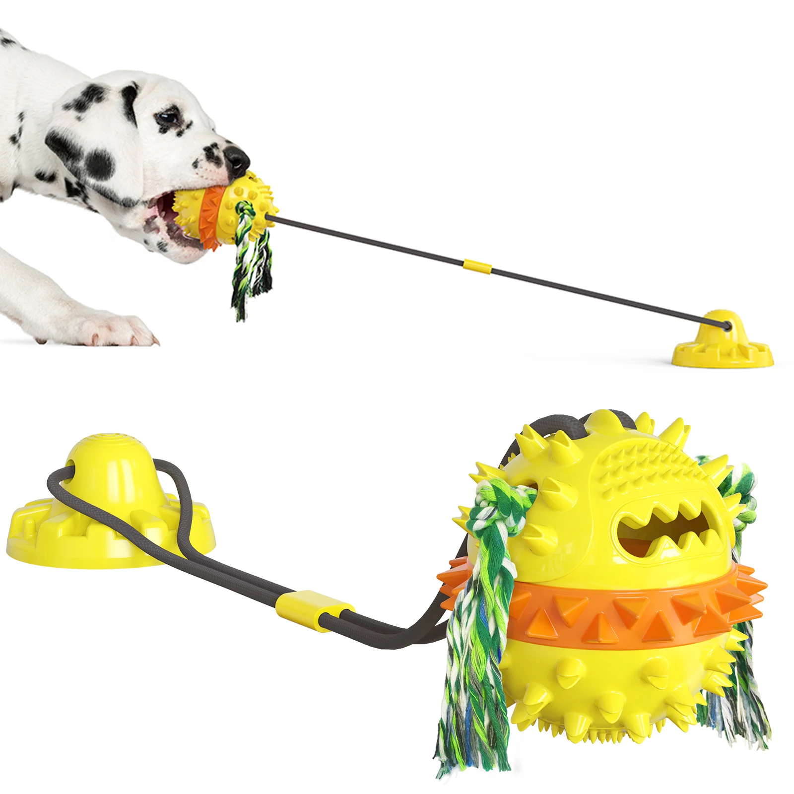 

Pet Chew Toy Dog Bite-Resistant TPR Dog Suction Stick Soft Rubber Tooth Cleaning Tool Pet Accessories Supplies