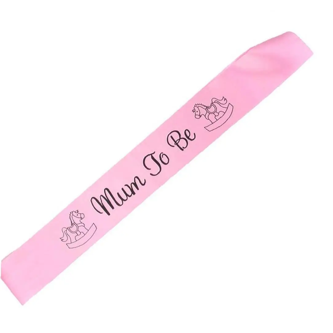 Baby Shower Mum To Be Sash вечерние атласные ленты украшения (розовый) | Дом и сад
