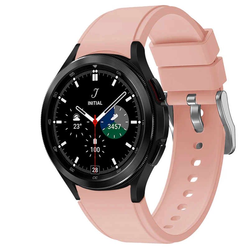 Ремешок силиконовый для Samsung Galaxy Watch 4 Classic 42 мм/46 мм сменный быстросъемный