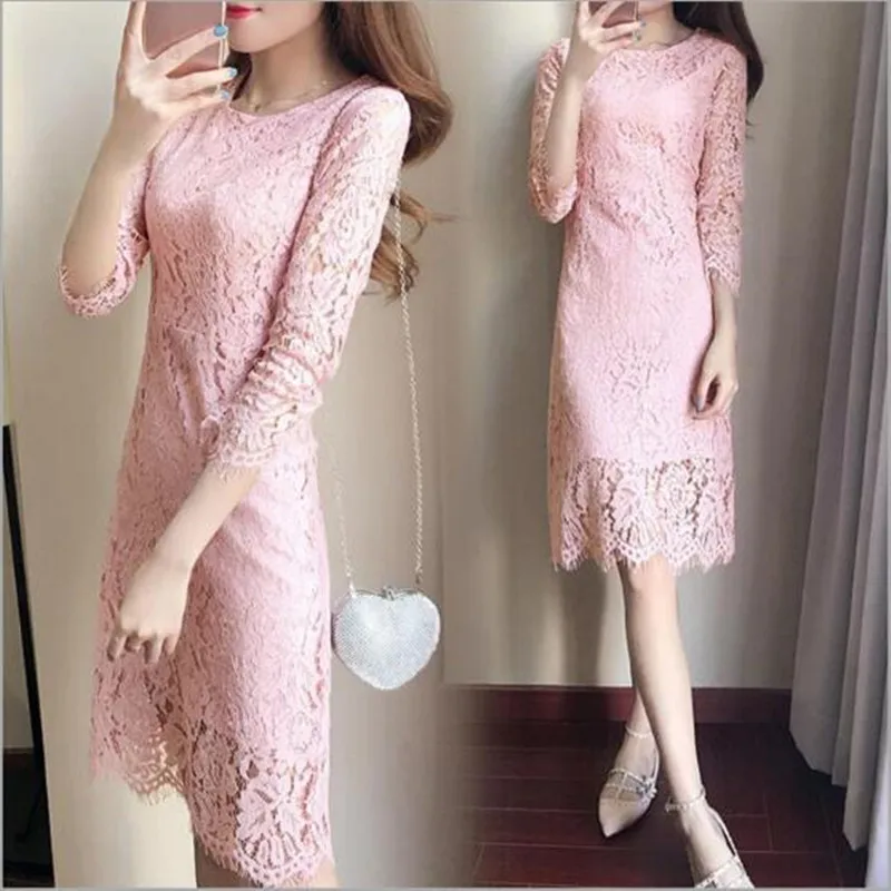 Женская Осенняя одежда 2020 весна и осень Vestidos женское белое кружевное длинное