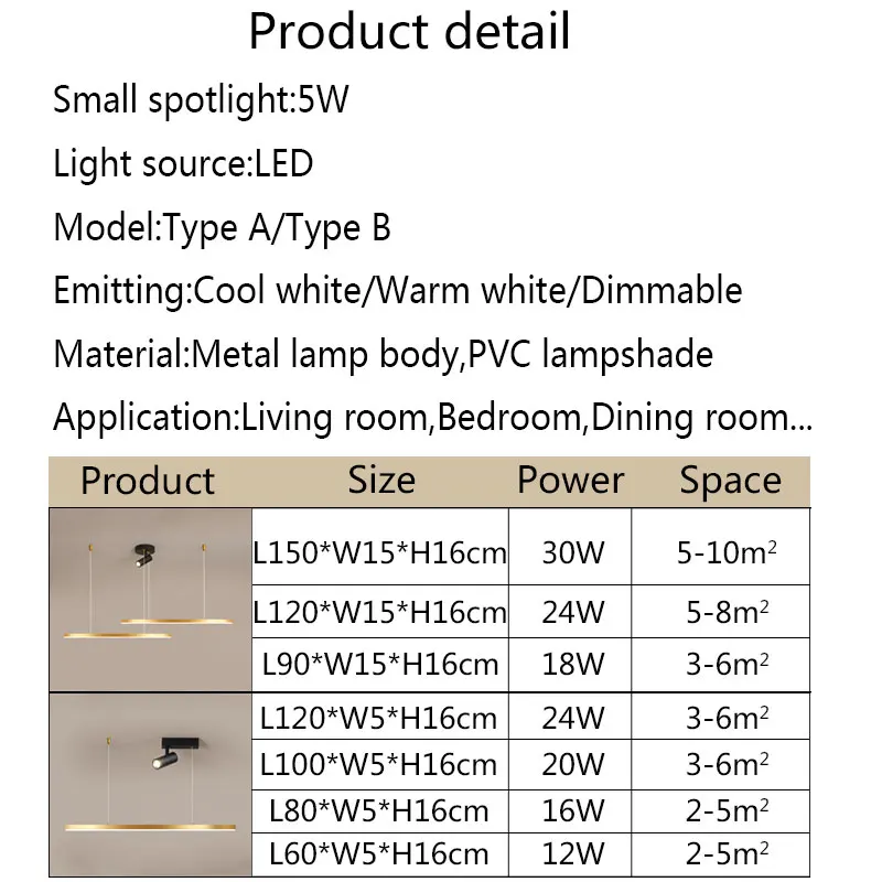 

Modern LED Chandeliers For Living Room Dining Room Kitchen Bedroom Chandelier Lamp Home Indoor Lighting Fixtures Input 110V 220V