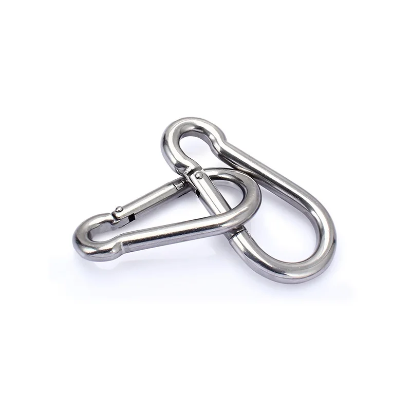 Карабин из нержавеющей стали марки AISI 304 2 шт./лот M4/5/6/7/8/9/10/12 карабин крючок для