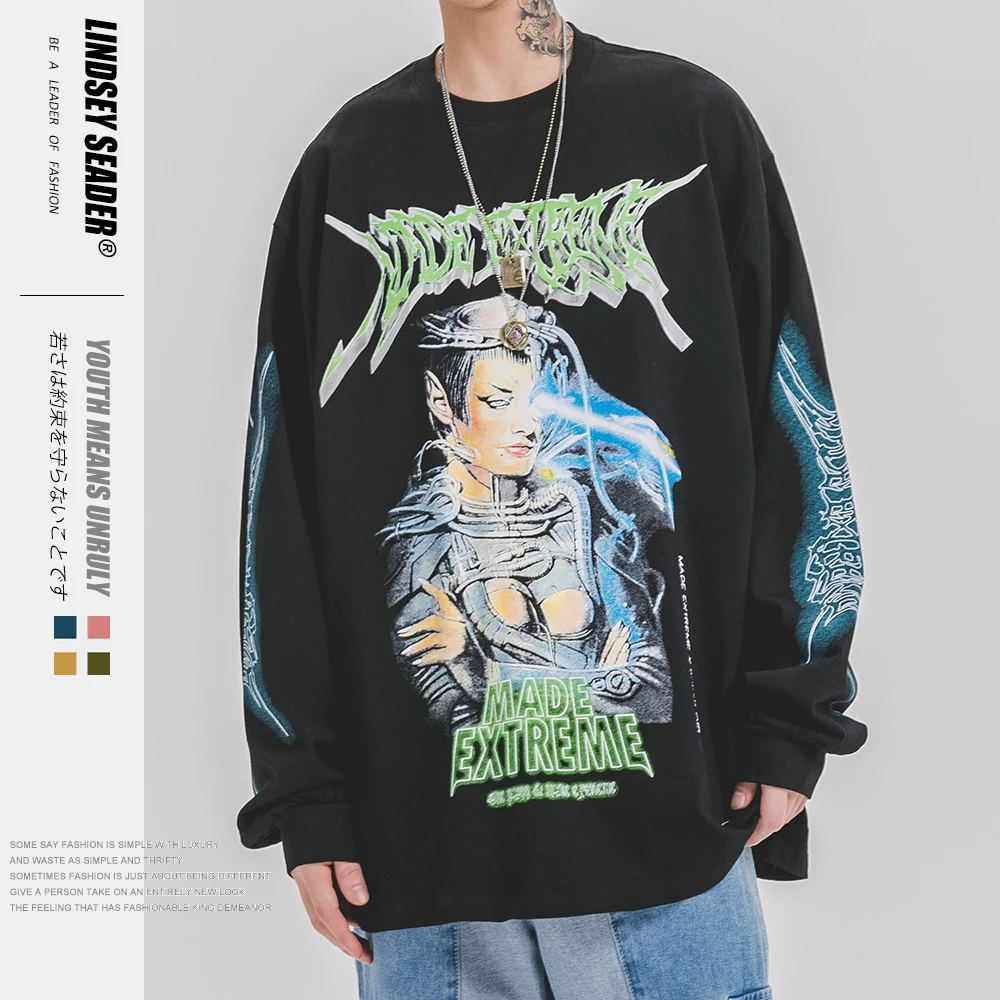 Lindsey Seader 2020 Sexy Cool Lady Long Sleeve Tees Shirts Men Women Fashion Hip Hop Hipster Casual Streetwear Tshirts Tops | Мужская