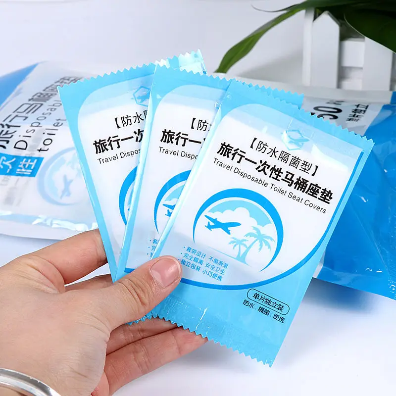 1pcs Disposable Toilet Seat Cover Universal Sticker Business Travel Stool Set Health Safety Protective Film | Дом и сад