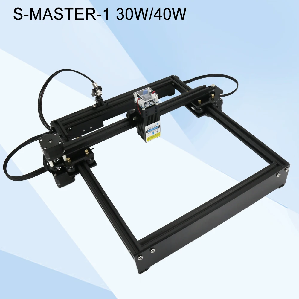 

S-Master-1 30W/40W Laser Engraver, Mobile phone control, dual Y-axis, stable operation, Red line auxiliary, Engraved stainless s