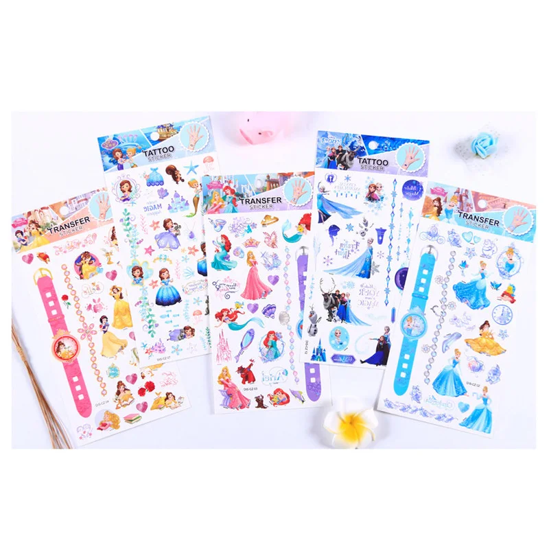 Оригинальные стикеры Disney игрушка Холодное сердце София Диснеевские принцессы