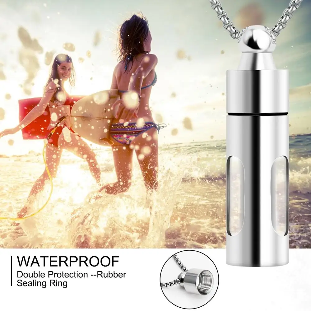 Стеклянное украшение SOITIS цилиндрическая цепочка из нержавеющей стали с